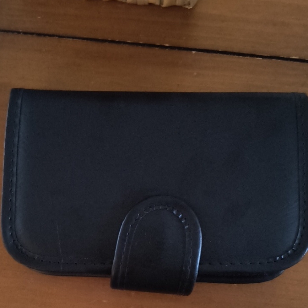 Black Leather Pill Case